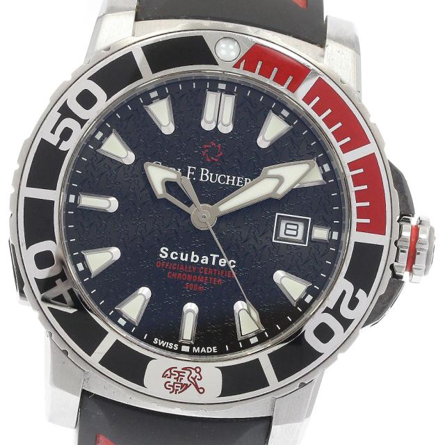 カール F.ブヘラ CARL F.BUCHERER 00.10632.23.33.99 パトラビ スキューバテック SFA 特別モデル 自動巻き メンズ 箱・保証書付き_932179