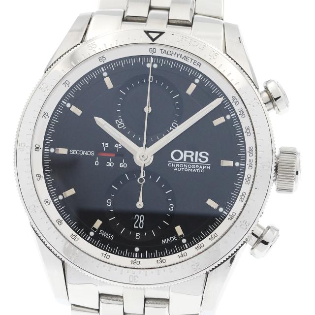 オリス ORIS 7661-01 アーティックス GT クロノグラフ 自動巻き メンズ 良品 _934781