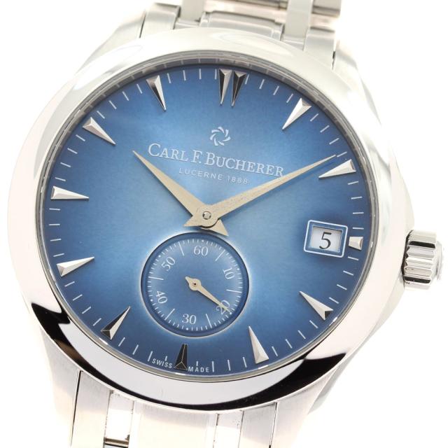 カール F.ブヘラ CARL F.BUCHERER 00.10917.08.53.98 マネロ ペリフェラル デイト 自動巻き メンズ 良品 保証書付き_933123