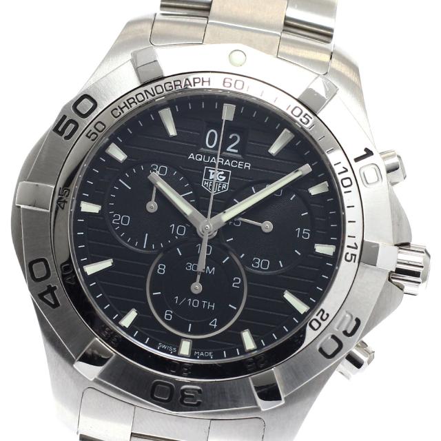 タグホイヤー TAG HEUER CAF101E.BA0821 アクアレーサー グランドデイト クロノグラフ クォーツ メンズ 保証書付き_938026【ev10】