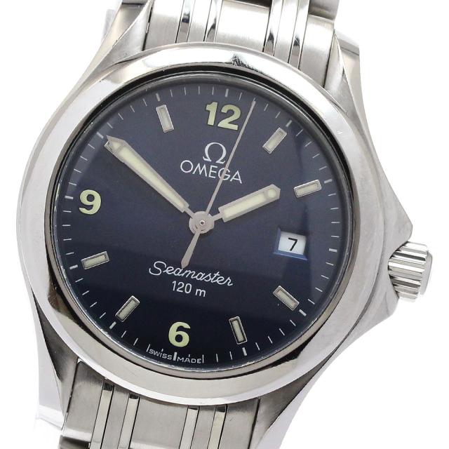 オメガ OMEGA 2571.83 シーマスター120 デイト クォーツ レディース 保証書付き_938571