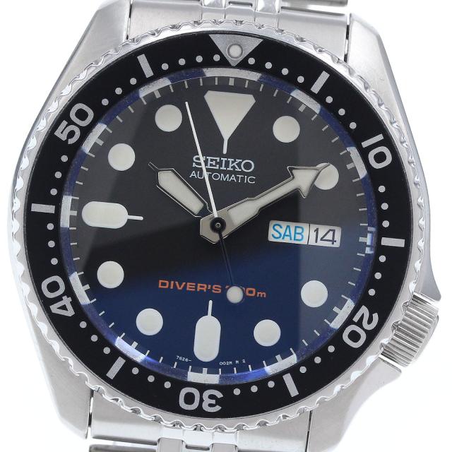 セイコー SEIKO 7S26-0020 ダイバーズ ブラックボーイ 逆輸入モデル デイデイト 自動巻き メンズ 内箱・保証書付き_938573