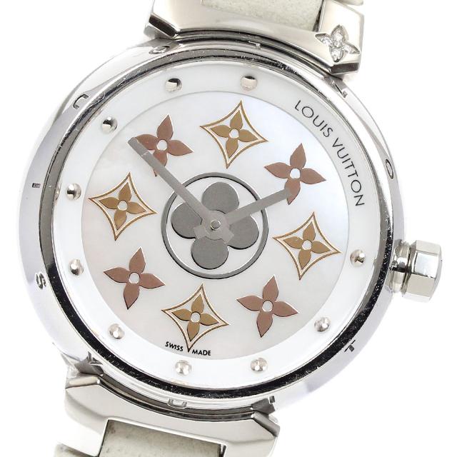 ルイ・ヴィトン LOUIS VUITTON Q12MS タンブール イディ−ル ブロッサム クォーツ レディース 内箱付き_934411