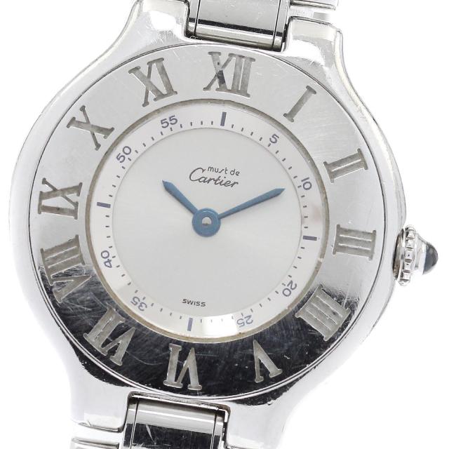 カルティエ CARTIER W10109T2 マスト21 ヴァンティアン クォーツ レディース 保証書付き_936194