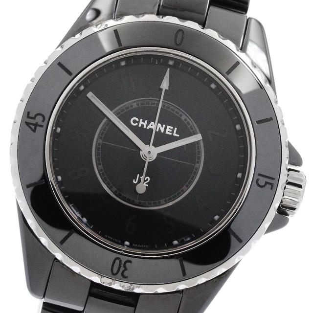 訳あり シャネル CHANEL H6346 J12 ファントム クォーツ レディース _938821