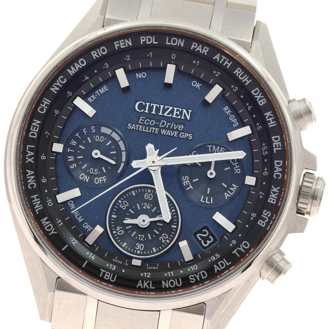 シチズン CITIZEN CC4000-59L/F950-T024530 アテッサ サテライトウェーブ ソーラー電波 メンズ 良品 箱・保証書付き_938686