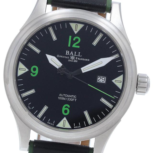 ボールウォッチ BALLWATCH NM2090C-SJ-BKGR ストークマン？ デイト 自動巻き メンズ 保証書付き_938989