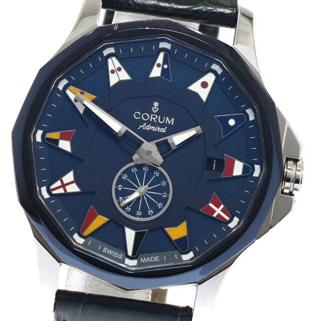 コルム CORUM 395.113.20/0F03 AB50 アドミラル レジェンド42 スモールセコンド デイト 自動巻き メンズ 箱・保証書付き_939554