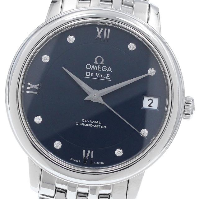 オメガ OMEGA 424.10.33.20.53.001 デビル プレステージ 8Pダイヤ デイト コーアクシャル 自動巻き レディース 保証書付き_937900 142,890円