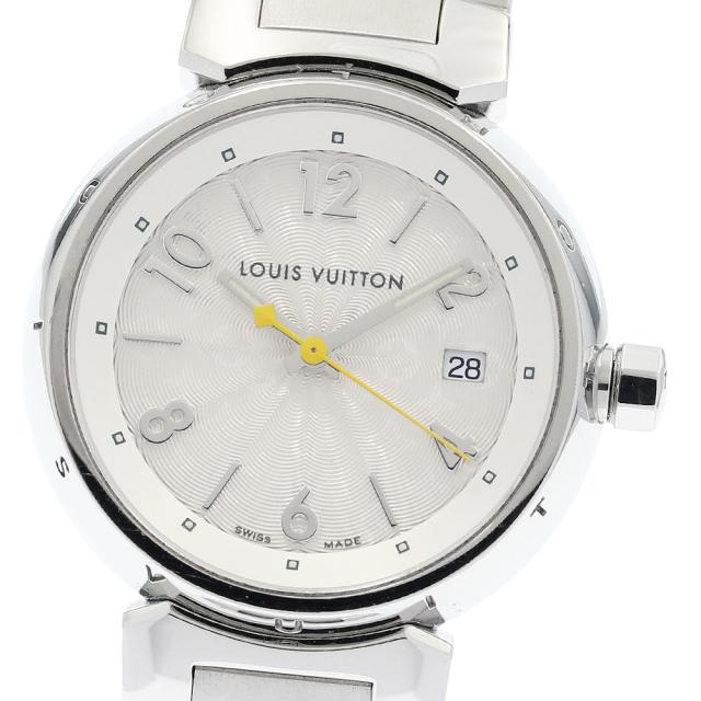 ルイ・ヴィトン LOUIS VUITTON Q121K タンブール デイト クォーツ レディース 箱・保証書付き_938583