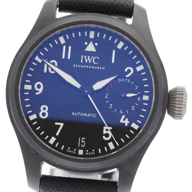 IWC IWC SCHAFFHAUSEN IW502001 ビッグパイロットウォッチ トップガン 7DAYS 自動巻き メンズ 良品 保証書付き_940138