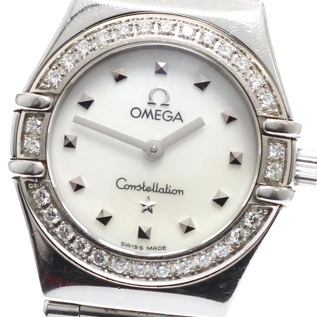 オメガ OMEGA 1465.71 コンステレーション マイチョイス ミニ ダイヤベゼル クォーツ レディース 保証書付き_939499