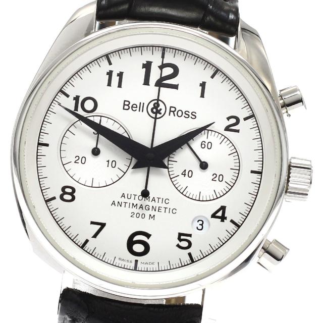 ベル＆ロス Bell＆Ross 130 クロノグラフ デイト 自動巻き メンズ 保証書付き_939527