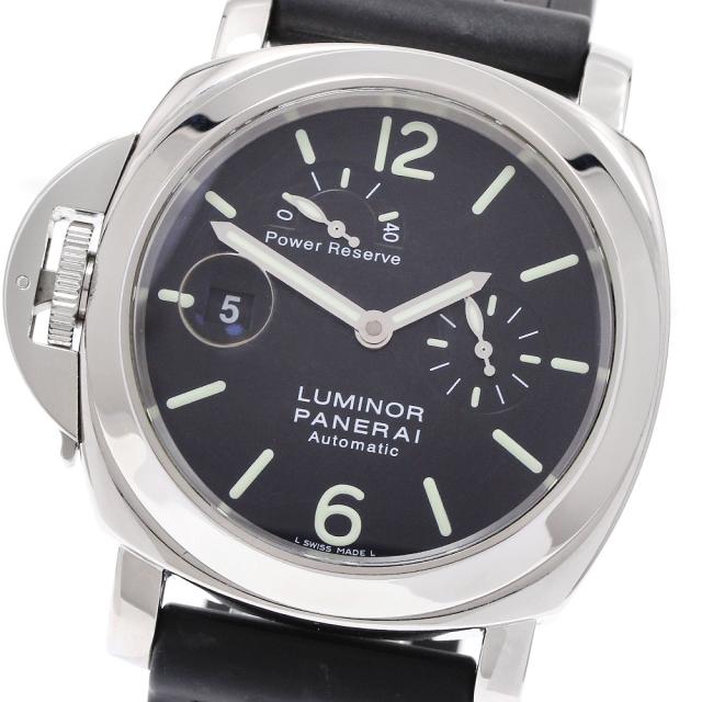 パネライ PANERAI PAM00123 ルミノール パワーリザーブ レフトハンド 自動巻き メンズ 良品 保証書付き_939187