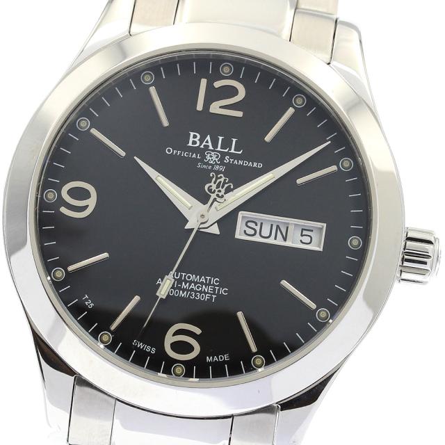 ボール BALL WATCH NM9126C-S14J-BK エンジニア3 オハイオ デイデイト 自動巻き メンズ 箱・保証書付き_939779