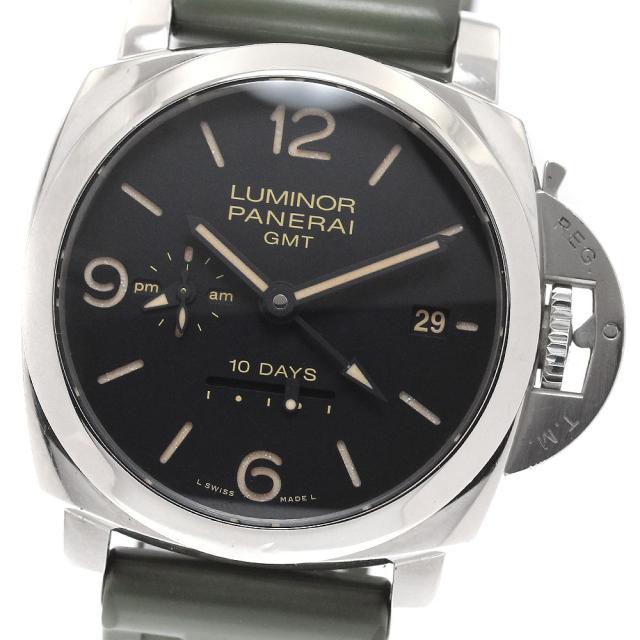 パネライ PANERAI PAM00533 ルミノール 10デイズ GMT アッチャイオ デイト 自動巻き メンズ 箱・保証書付き_940139