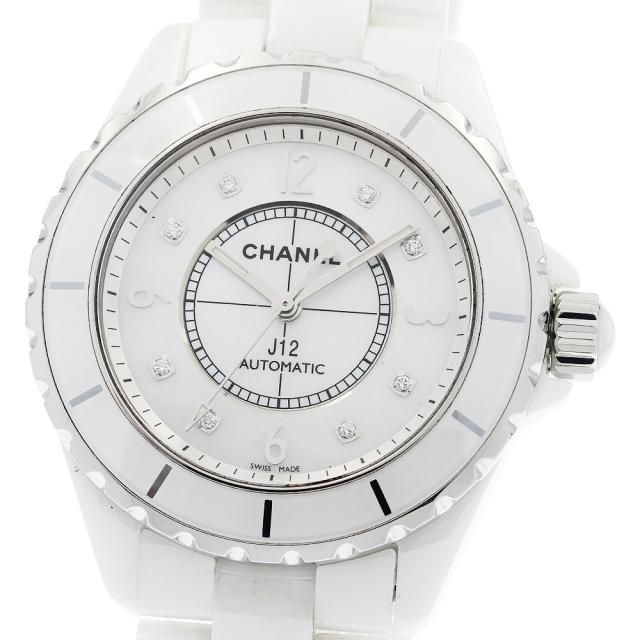 シャネル CHANEL H2423 J12 白セラミック 8Pダイヤ 自動巻き メンズ _930298 207,900円