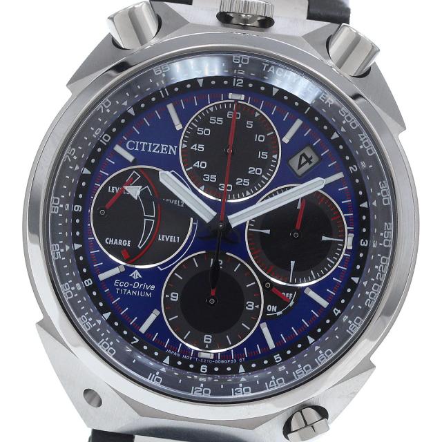 シチズン CITIZEN AV0088-01L/E210-A105L01 プロマスター エコドライブ クロノグラフ ソーラー メンズ 極美品 _940282
