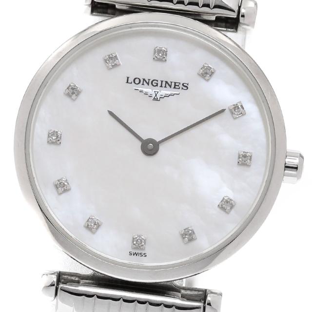 ロンジン LONGINES L4.209.4 ラ グラン クラシック ドゥ ロンジン 12Pダイヤ クォーツ レディース 保証書付き_941280