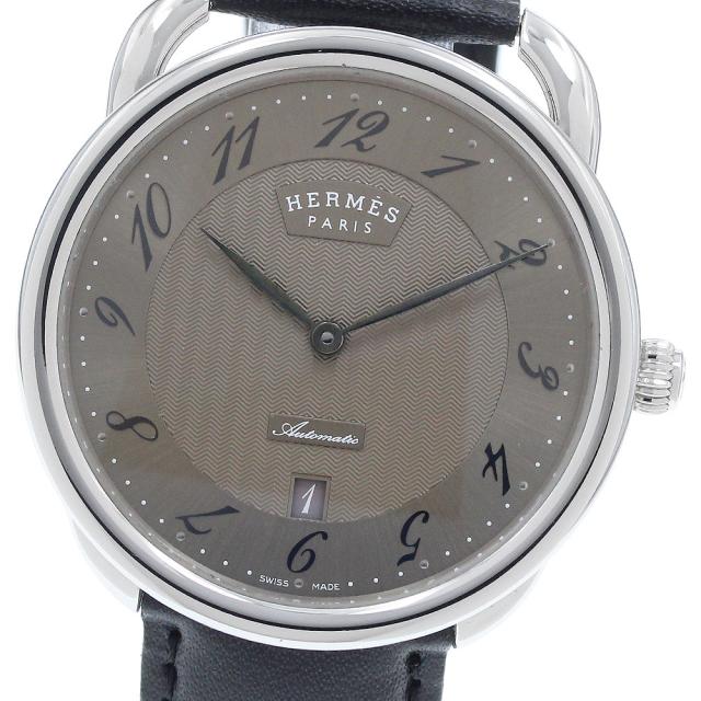エルメス HERMES AR8.61aq アルソー デイト 自動巻き メンズ 良品 内箱付き_941241