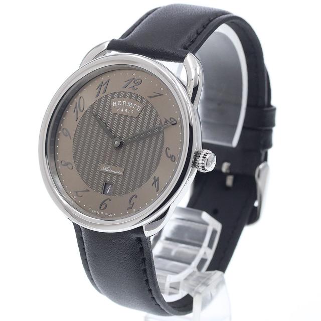 エルメス HERMES AR8.61aq アルソー デイト 自動巻き メンズ 良品 内箱付き_941241_2