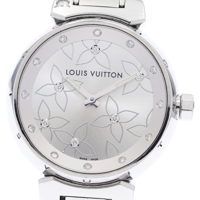 ルイ・ヴィトン LOUIS VUITTON Q131F タンブール ラブリーダイヤモンド 18Pダイヤ クォーツ レディース 内箱付き_939777