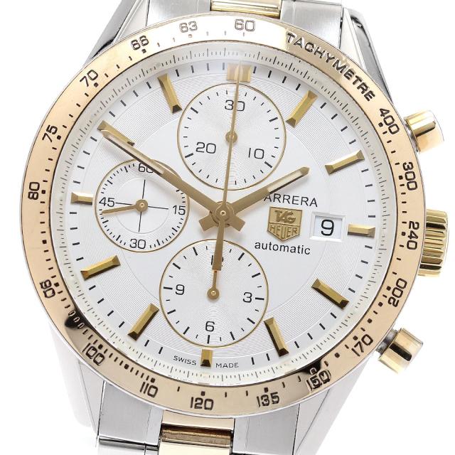 ベルト訳あり タグホイヤー TAG HEUER CV2050-1 カレラ クロノグラフ デイト 自動巻き メンズ _937466