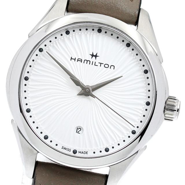ハミルトン HAMILTON H322310/H32231810 ジャズマスターレディ デイト クォーツ レディース 極美品 箱・保証書付き_939781