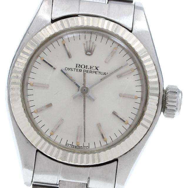 ジャンク ロレックス ROLEX 6719 オイスターパーペチュアル cal.2030 WGベゼル 自動巻き レディース _936392