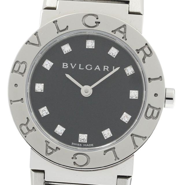 ブルガリ BVLGARI BB26SS ブルガリブルガリ 12Pダイヤ クォーツ レディース 良品 保証書付き_938655
