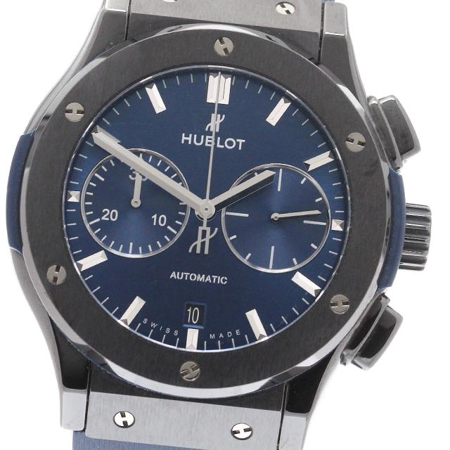 ウブロ HUBLOT 521.CM.7170.LR クラシック フュージョン クロノグラフ 自動巻き メンズ 良品 保証書付き_942225