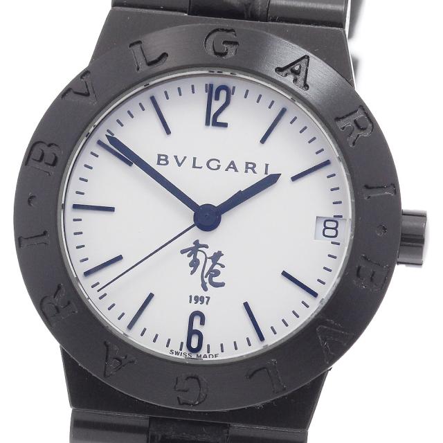 ブルガリ BVLGARI LC29S ディアゴノスポーツ 香港返還記念限定モデル デイト 自動巻き レディース _943026