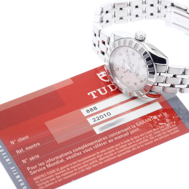 チュードル TUDOR 22010 クラシック デイト 10Pダイヤ 自動巻き レディース 保証書付き_942975_1