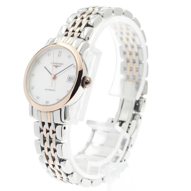 ロンジン LONGINES L4.309.5 エレガント コレクション 12Pダイヤ シェル 自動巻き レディース _931023_1