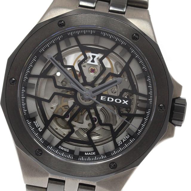 エドックス EDOX 85303 デルフィン メカノ 自動巻き メンズ 美品 保証書付き_943080