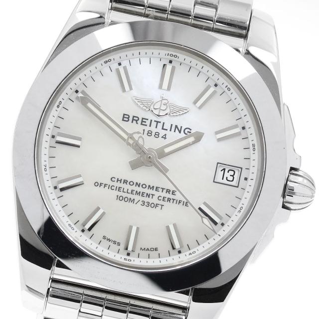 ブライトリング BREITLING W74330 ギャラクティック 36 スリークT デイト クォーツ レディース 美品 保証書付き_943015