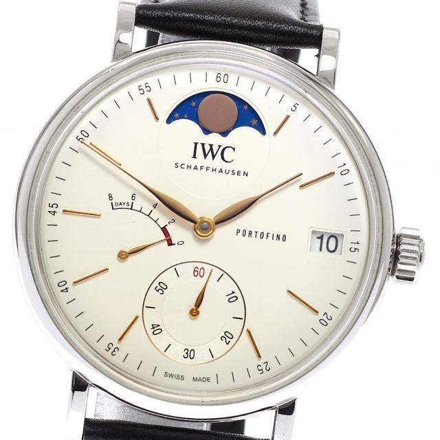 IWC IWC SCHAFFHAUSEN IW516401 ポートフィノ ムーンフェイズ 手巻き メンズ 良品 _938502