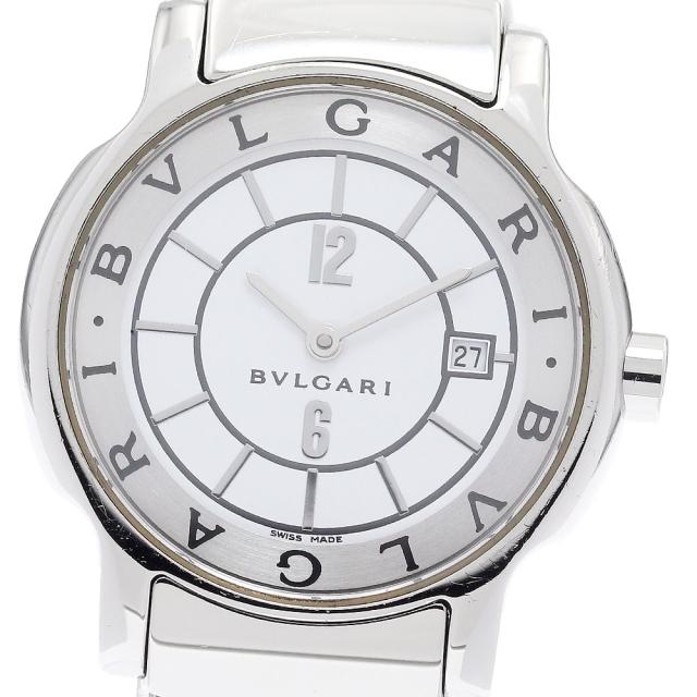 ブルガリ BVLGARI ST29S ソロテンポ デイト クォーツ レディース _943597【ev10】