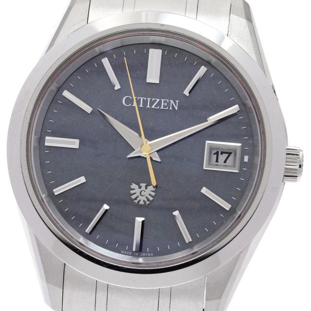 シチズン CITIZEN AQ4100-65L/A060-A1CT403 ザ・シチズン 藍染和紙文字盤 ソーラー メンズ 箱・保証書付き_943664