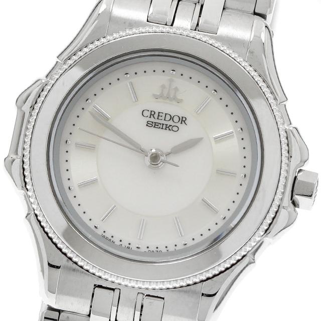 セイコー SEIKO 4J81-0A30 クレドール クォーツ レディース _943076