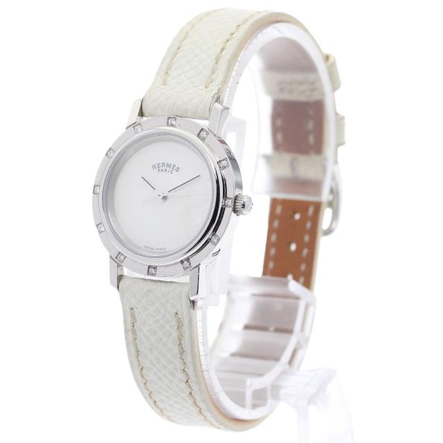 エルメス HERMES CL4.230 クリッパー ナクレ クォーツ レディース _943106