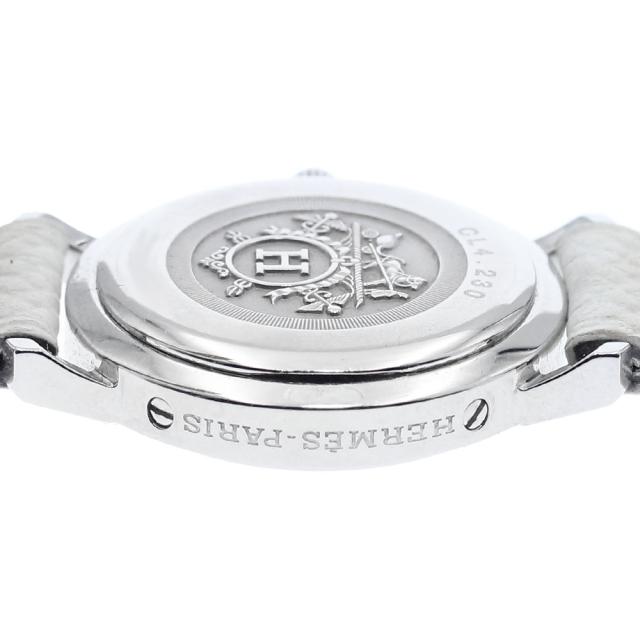 エルメス HERMES CL4.230 クリッパー ナクレ クォーツ レディース _943106