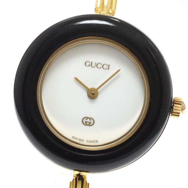 グッチ GUCCI 11/12 チェンジベゼル クォーツ レディース 内箱付き_943268