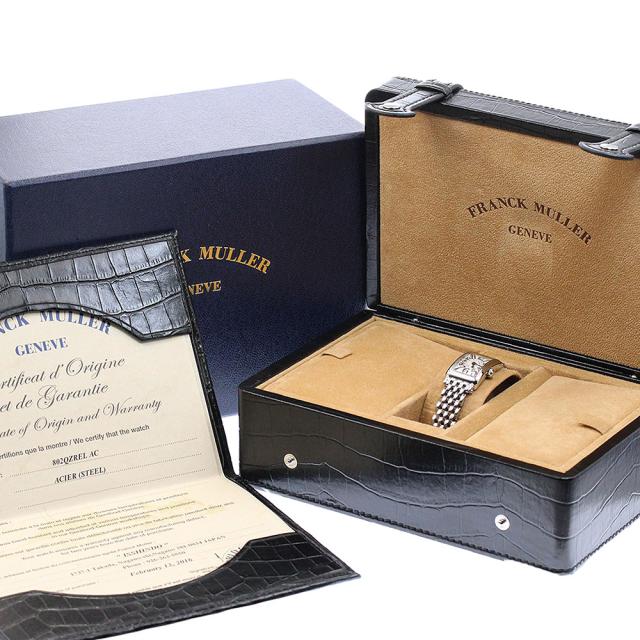 フランクミュラー FRANCK MULLER 802QZRELAC ロングアイランド プティ レリーフ クォーツ レディース 美品 箱・保証書付き_943380_1