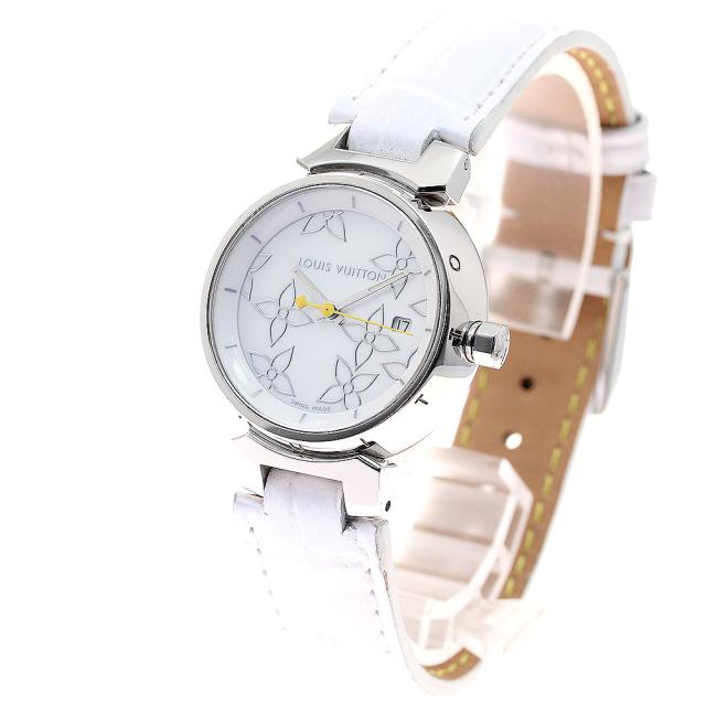 ルイ・ヴィトン LOUIS VUITTON Q121C タンブール デイト クォーツ レディース _942534