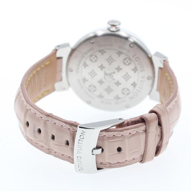 ルイ・ヴィトン LOUIS VUITTON Q1313 タンブール ホログラム デイト クォーツ レディース 箱・保証書付き_944120