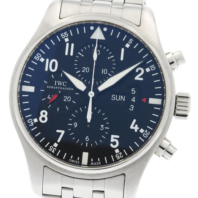 IWC IWC SCHAFFHAUSEN IW377704 パイロットウォッチ クロノグラフ 自動巻き メンズ 良品 保証書付き_940340