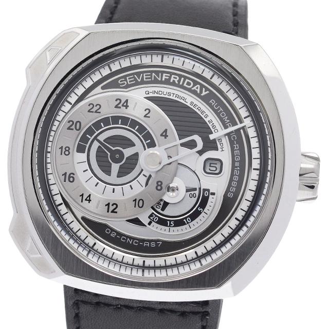セブンフライデー SEVENFRIDAY SF-Q1/01 Qシリーズ エッセンス パワーリザーブ デイト 自動巻き メンズ 良品 内箱・保証書付き_944790
