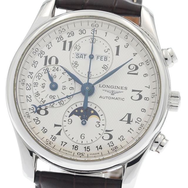 ロンジン LONGINES L2.673.4 マスターコレクション ムーンフェイズ クロノグラフ 自動巻き メンズ _938765