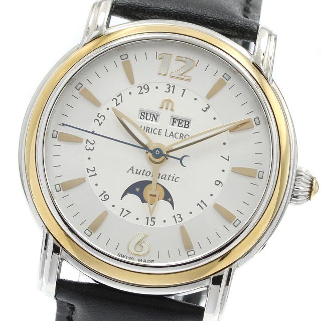 モーリス・ラクロア Maurice Lacroix MP6347 マスターピース YGベゼル トリプルカレンダー 自動巻き メンズ 保証書付き_936083